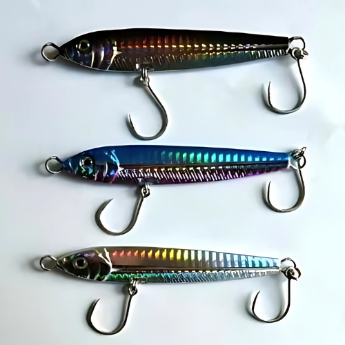 3 x Pcs Metal Lead Fishing Jig 40g/60g 3 Colors Combination Fishing Lures