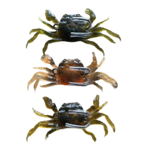 10 Packs Artificial Simulation Soft Plastic Crab 3D Lure Fishing Tackle