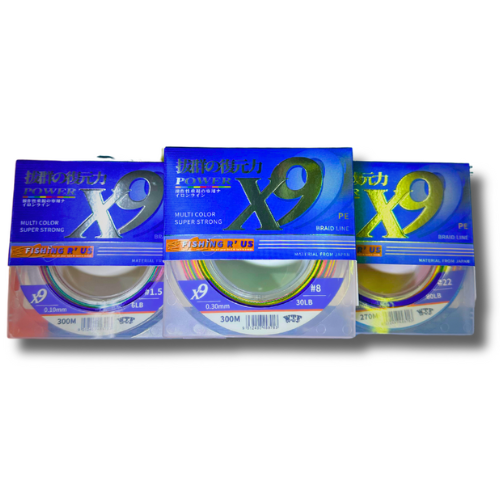 X9 Coloured Braid Line Designed By Fishing R Us – 300m